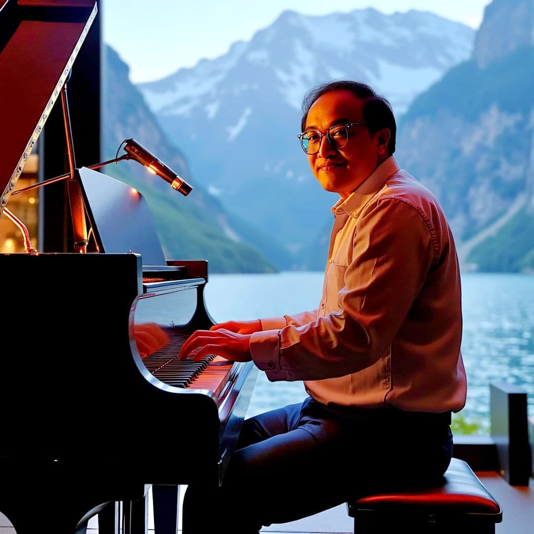 Dr. Dindo at Lake Brienz